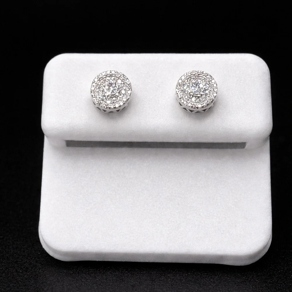 Moissanite 925 Sterling Silver Stud Earrings